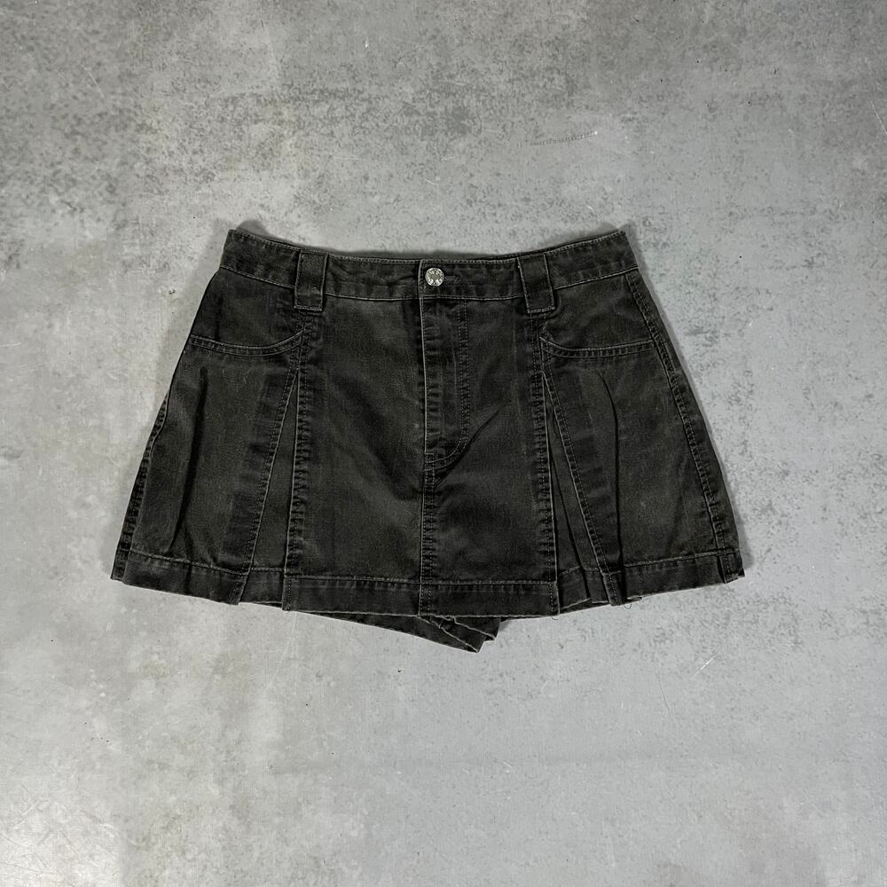 ZARA Denim Skirt Black Washed Women's Size Small